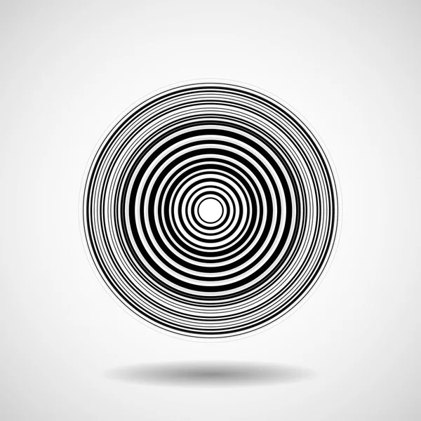 Cercles technologiques abstraits, logo géométrique, illustration vectorielle — Image vectorielle