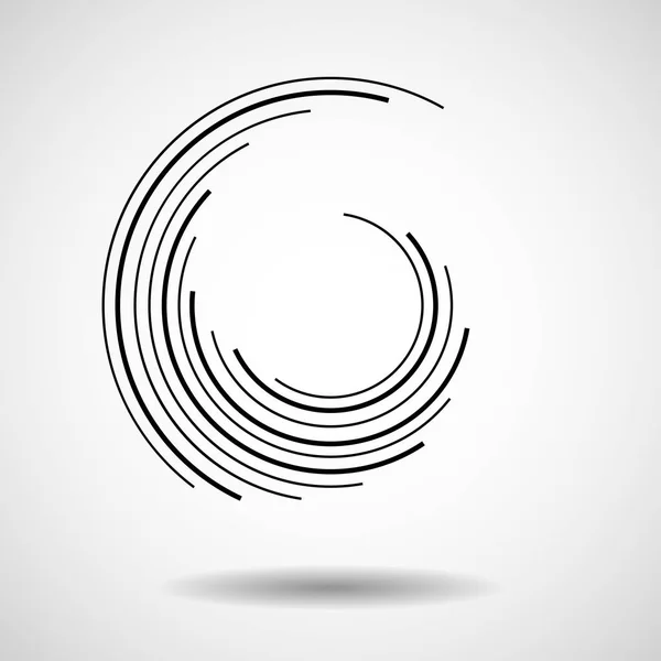 Abstrakte Technologiekreise, geometrisches Logo, Vektorillustration — Stockvektor