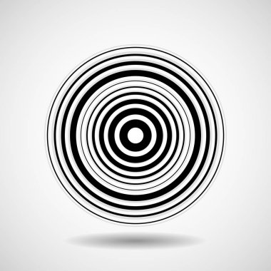 Çizgiler, geometrik logosu, vektör ile soyut daire