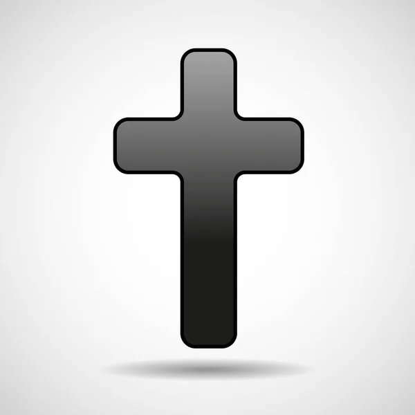 Croce. Simbolo cristiano — Vettoriale Stock