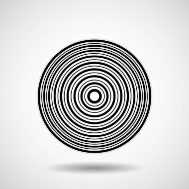 Çizgiler, geometrik logosu, vektör ile soyut daire