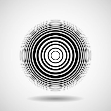 Çizgiler, geometrik logosu, vektör ile soyut daire