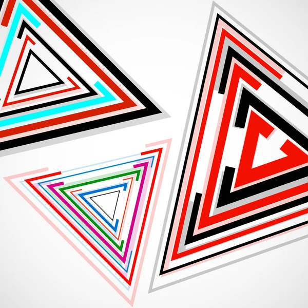 Fond abstrait avec triangles, formes géométriques, vecteur — Image vectorielle