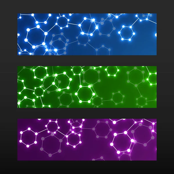 Transparent mit dna. Molekülstruktur glühender Hintergrund — Stockvektor