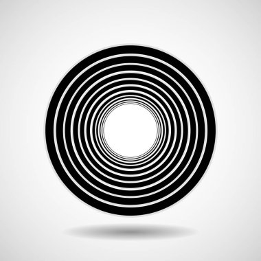 Çizgiler, geometrik logosu, vektör ile soyut daire