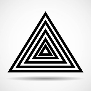 Çizgiler, geometrik logosu, vektör ile soyut teknoloji üçgen