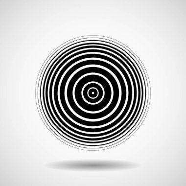 Çizgiler, geometrik logosu, vektör ile soyut daire