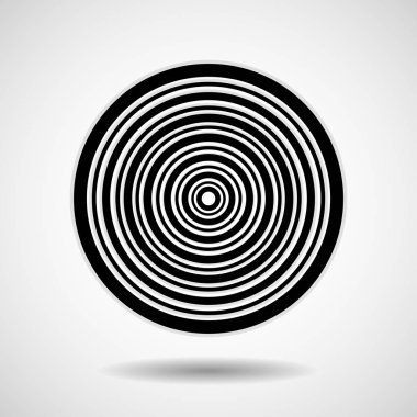 Çizgiler, geometrik logosu, vektör ile soyut daire