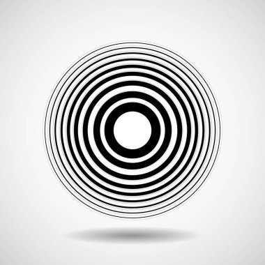Çizgiler, geometrik logosu, vektör ile soyut daire