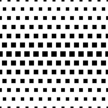 Kare ile soyut seamless modeli. Modern siyah beyaz doku. Geometrik arka plan