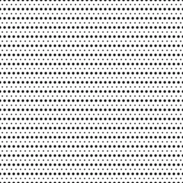 Patrón de fondo de pantalla sin costuras con círculos de puntos. Textura moderna en blanco y negro. Fondo vectorial — Vector de stock