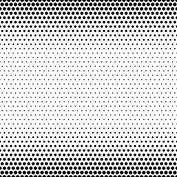 Patrón de fondo de pantalla sin costuras con círculos de puntos. Textura moderna en blanco y negro. Fondo vectorial — Vector de stock