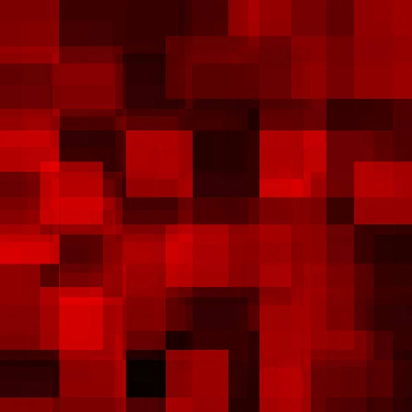 Fundo vermelho abstrato de quadrados. Mosaico geométrico. Vetor — Vetor de Stock