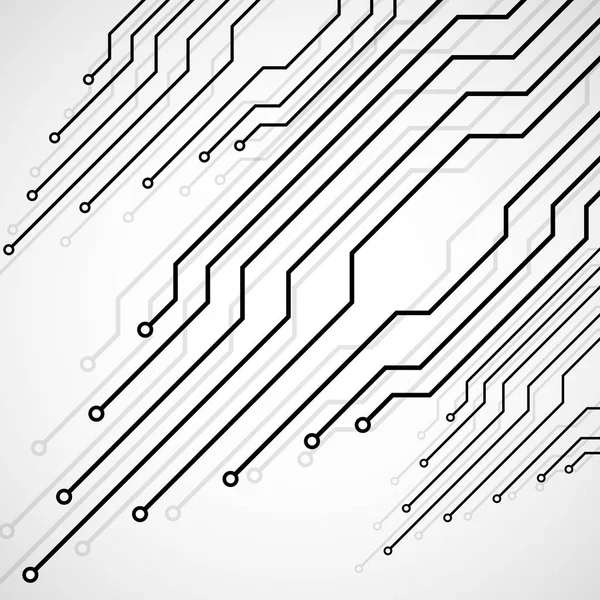 Carte de circuits imprimés, fond technologique, illustration vectorielle eps 10 — Image vectorielle