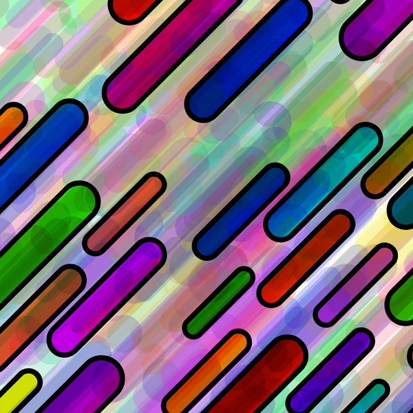 Fond abstrait avec des lignes géométriques colorées. Fond vectoriel — Image vectorielle