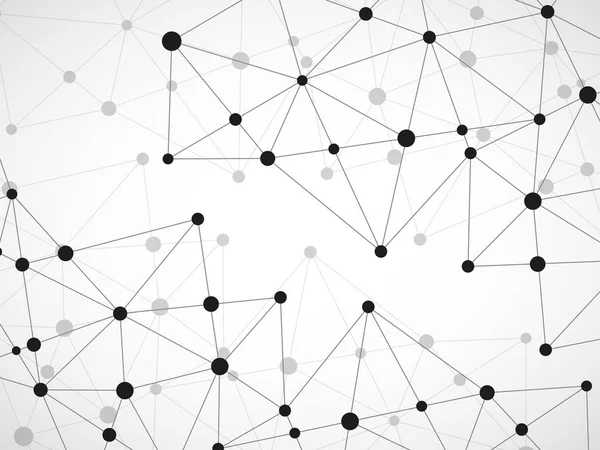Soyut geometrik arka plan-noktalar ve çizgiler bağlanma. Modern teknoloji kavramı. Poligonal yapısı
