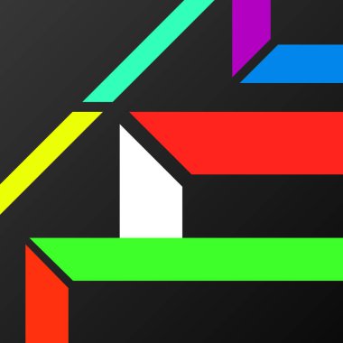 Arka plan renkli geometrik çizgilerle. Vektör zemin