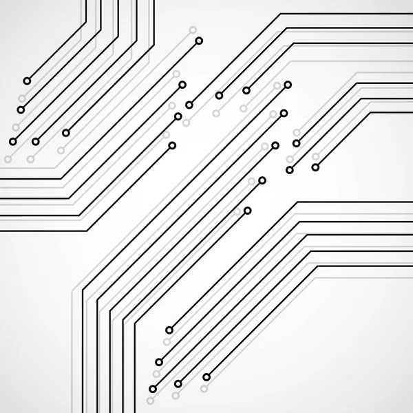 Carte de circuits imprimés, fond technologique, illustration vectorielle eps 10 — Image vectorielle