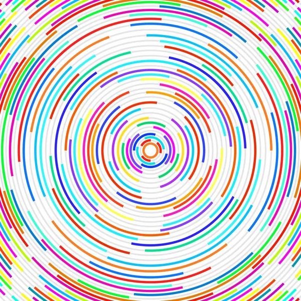 Fond abstrait avec lignes radiales. Cercle avec des lignes. Vecteur — Image vectorielle