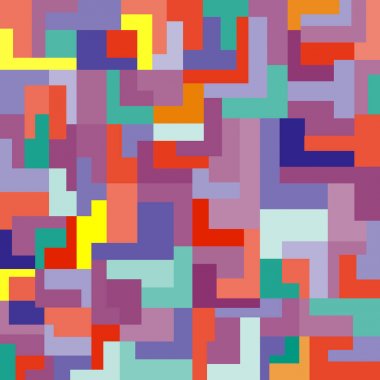 Renkli arka plan ile geometrik şekiller. Parlak Mozaik. Vektör