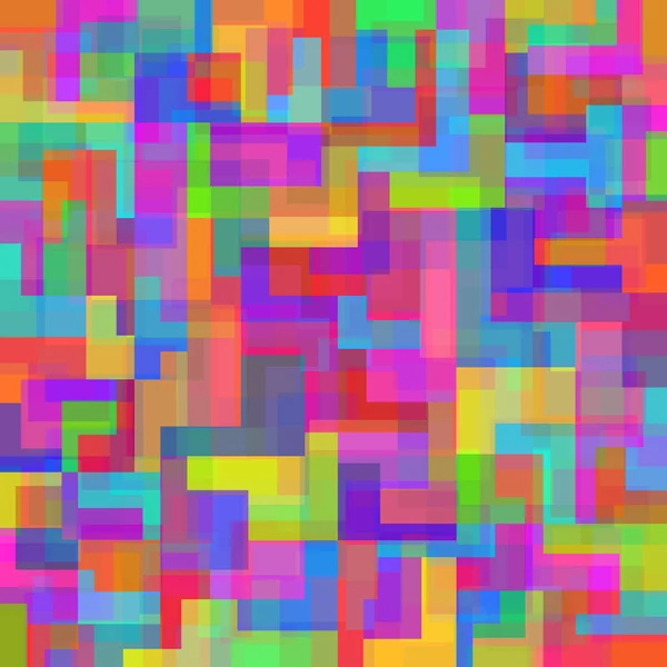 Fondo colorido abstracto con formas geométricas. Brillante mosaico. Vector — Archivo Imágenes Vectoriales
