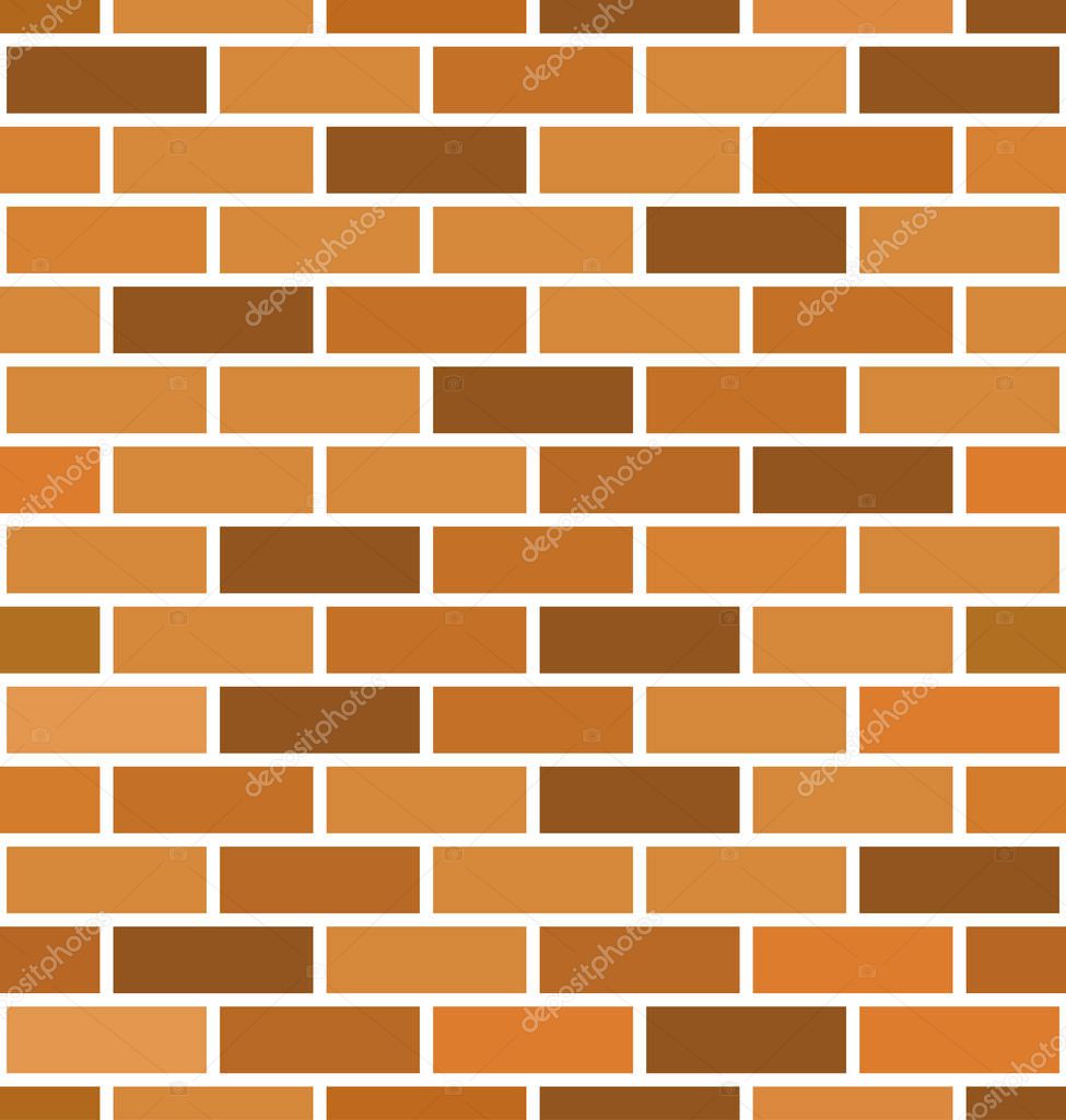 Seamless brick wall background. Brick pattern. Vector