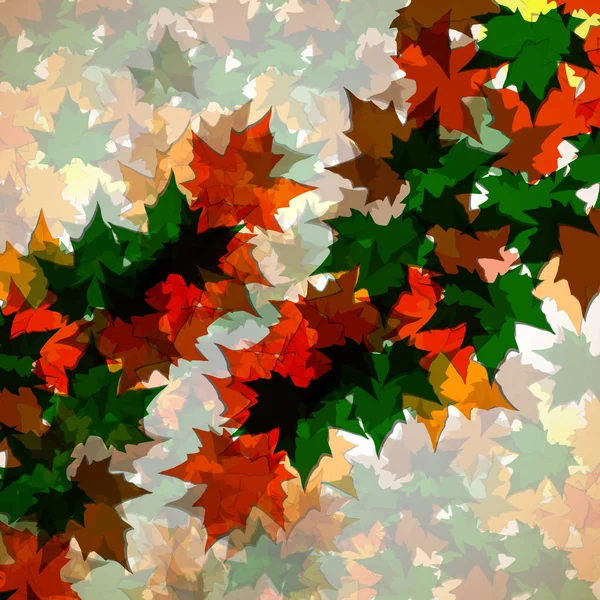 Hösten bakgrund av lönn lämnar. Colofrul bild — Stock vektor