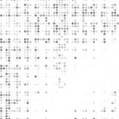 Soyut geometrik arka plan gri daireler ile. Noktalı resim etkisi. Vektör çizim. EPS 10