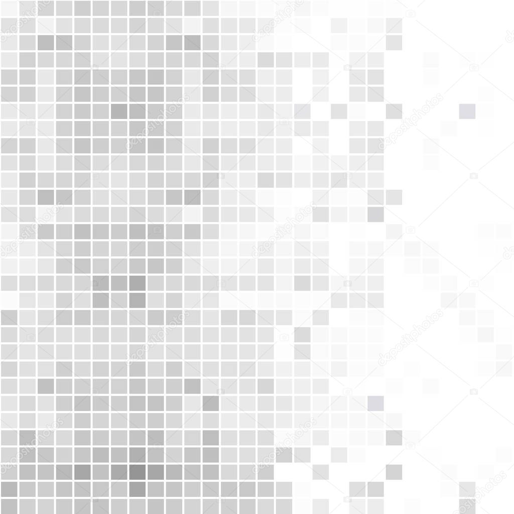 Abstract gray background of squares. Geometric texture. Halftone effect. Vector illustration. Eps 10