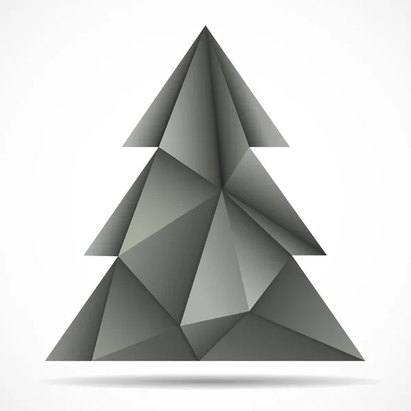 Abstrakta färgglada julgran av trianglar. Geometriska stil. Vektorillustration. EPS-10 — Stock vektor