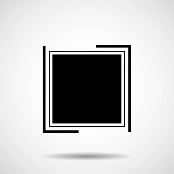 Творческий логотип квадрата. Геометрическая форма. Элемент векторного дизайна — стоковый вектор