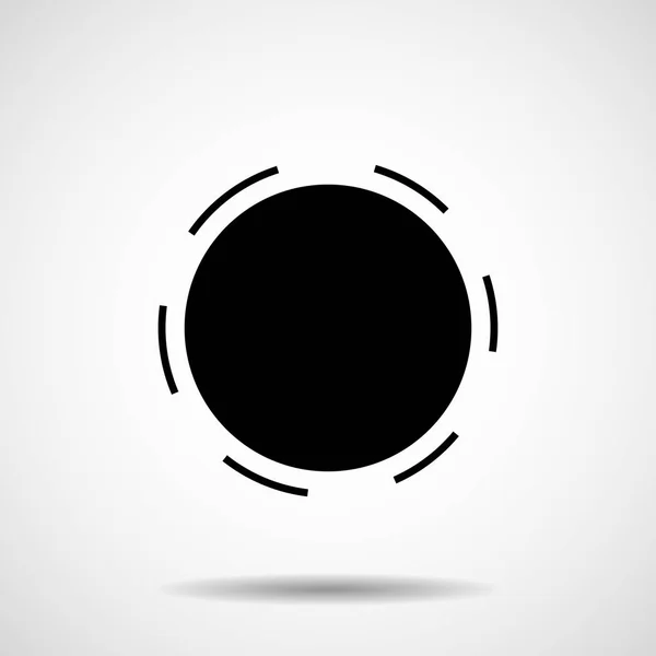 Logotipo criativo de círculo. Forma geométrica. Elemento de projeto vetorial —  Vetores de Stock