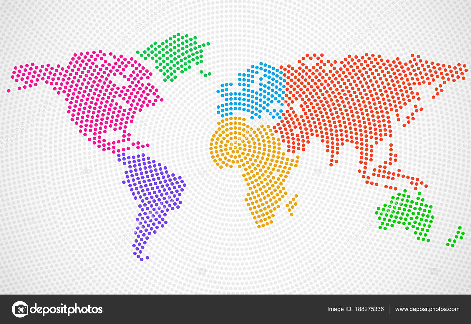 colorful world map