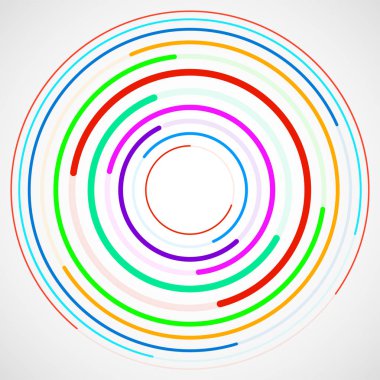 Arka plan ile çizgiler, teknoloji zemin, geometrik şekiller, vektör çizim, renkli çevrelerin eps 10