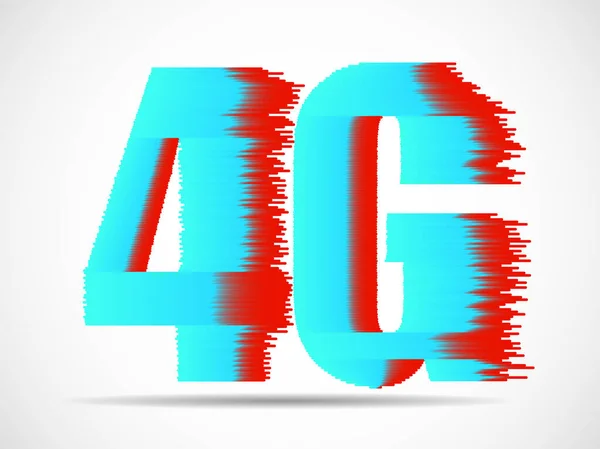 Vetor abstrato 4G internet wirelles conexão de linhas —  Vetores de Stock