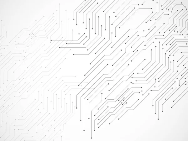 Fond abstrait avec circuit imprimé, fond technologique — Image vectorielle