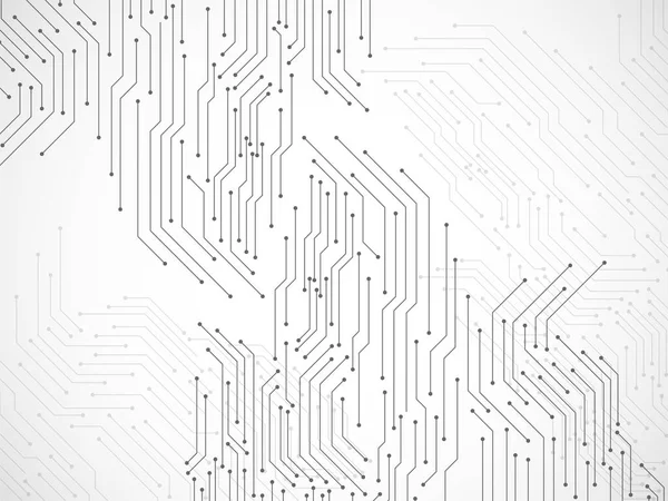 Fond abstrait avec circuit imprimé, fond technologique — Image vectorielle