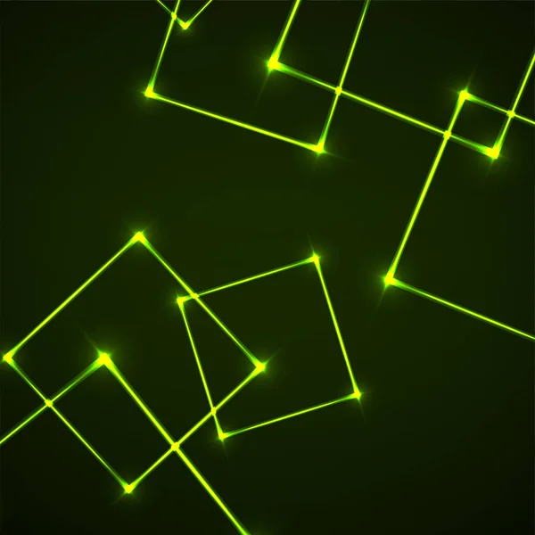 Абстрактний фон з неоновими квадратами для дизайну — стоковий вектор