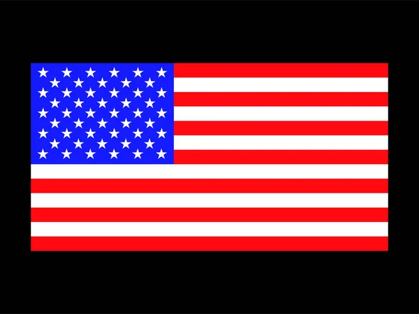 Imagen Vectorial Bandera Americana Fondo Patriótico — Vector de stock