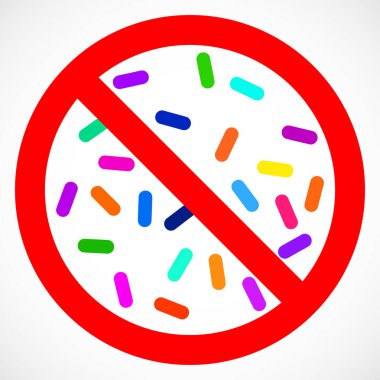 Antibakteriyel işaret. Beyaz arkaplanda izole edilmiş bakteri simgesi yok