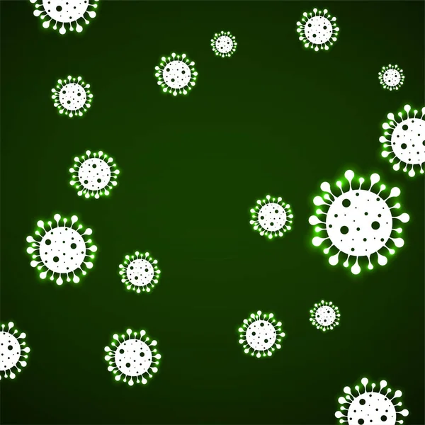 Latar Belakang Coronavirus Dengan Bakteri Bercahaya Konsep Ilmu Pengetahuan Dan - Stok Vektor