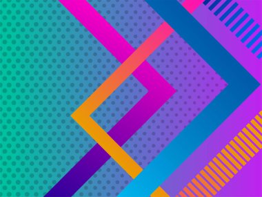 Çizgili soyut renkli geometrik arkaplan. Modern pankartın. Vektör illüstrasyonu