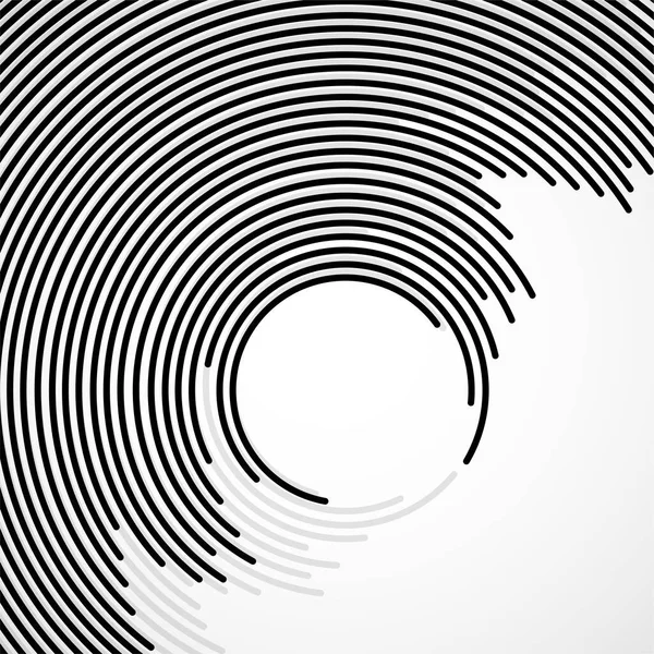 技術の背景 幾何学的形状 ベクトルイラストを持つ円の抽象的な背景 — ストックベクタ