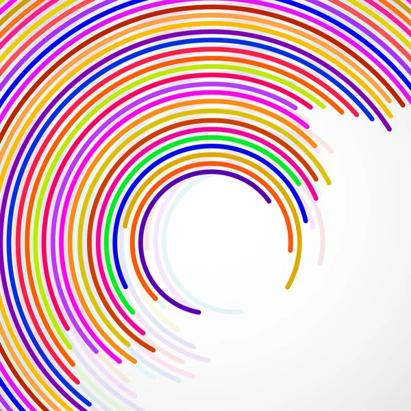 Fond Abstrait Cercles Colorés Avec Des Lignes Fond Technologique Formes — Image vectorielle