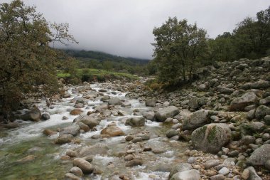 Rio Jaranda Sonbaharda bulutlu bir gökyüzüyle