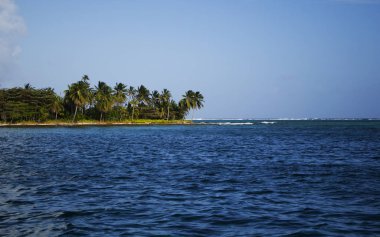 San Andres 'ten güzel deniz manzarası okyanus manzarası