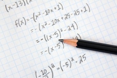 Grafik kağıt üzerinde matematik problemleri