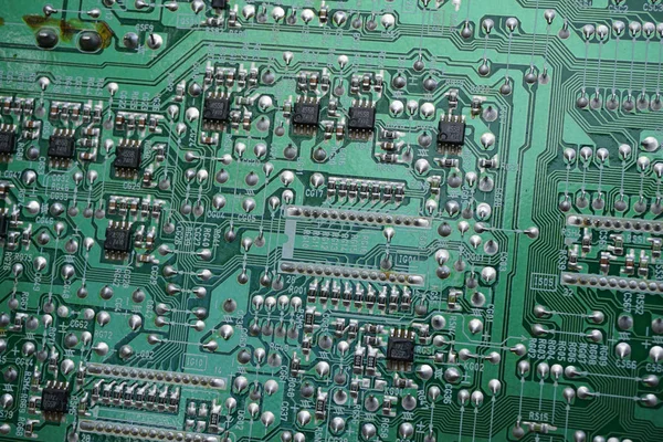 Electronic Circuit Board Old Electronic Device — Stock Photo, Image