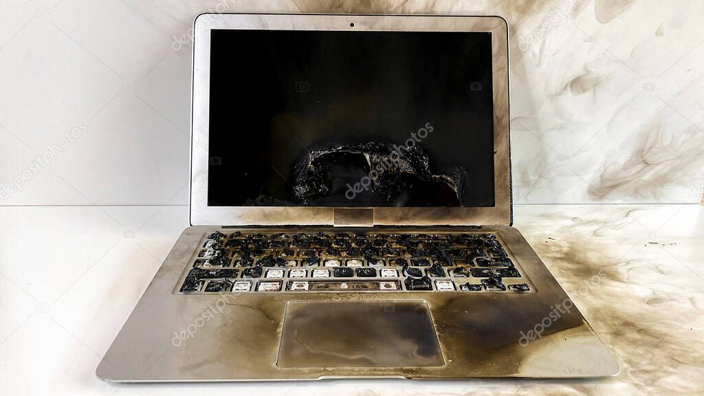 Damaged Laptop - Burned Keyboard from Overheating