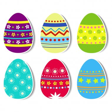 Paskalya yumurtaları bırakılan gölge ile